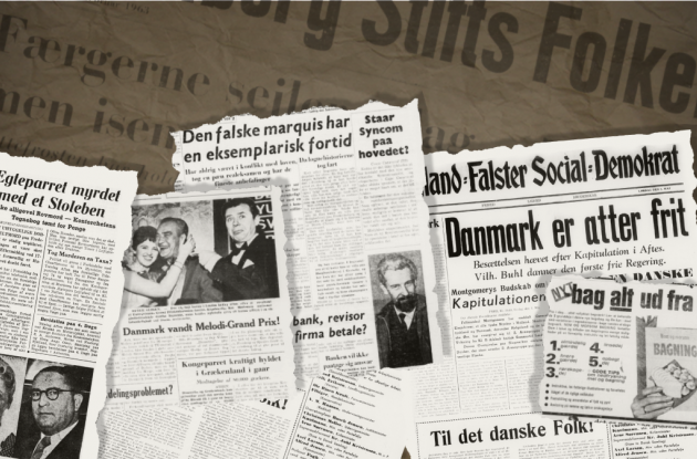 Udklip fra historiske danske avissider